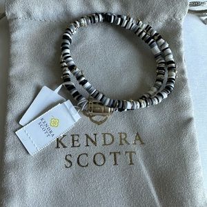 NWT Kendra Scott Reece Wrap Bracelet In Black Multi